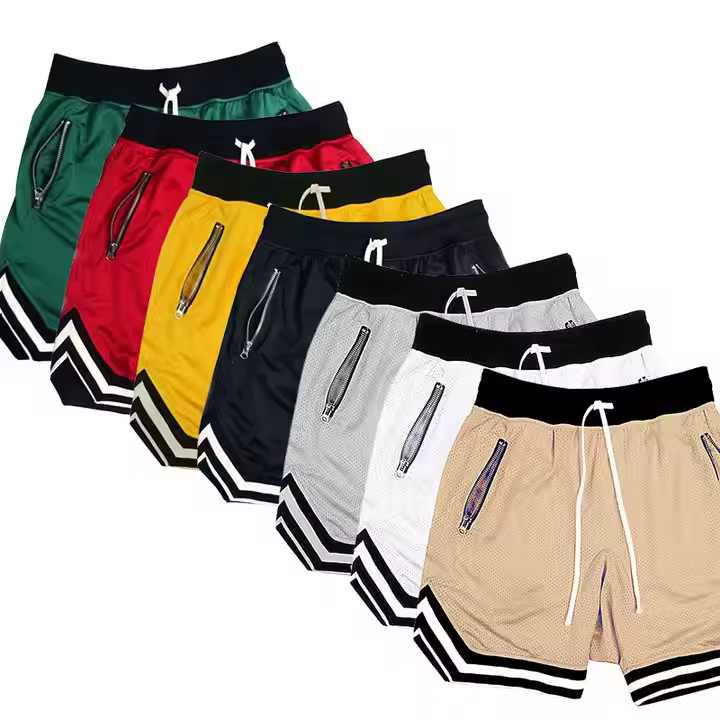 Wholesale custom logo men's basketball shorts, blank mesh training outdoor basketball shorts, men's basketball shorts with pockets