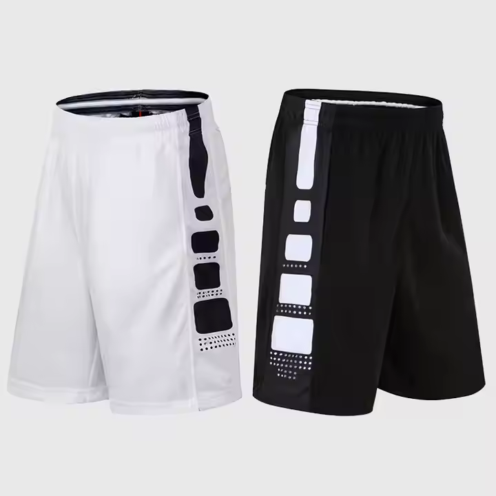 Men's summer basketball shorts, fitness running training, breathable sports pants, plus size elastic quick drying basketball shorts