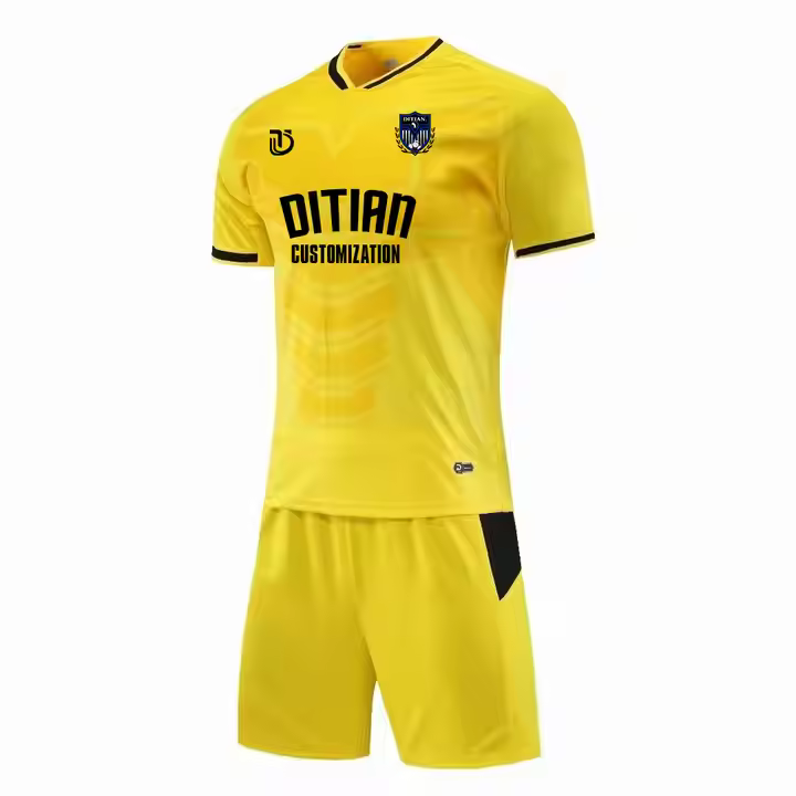 Men's football uniform blank football uniform customized name number training uniform team breathable football sports uniform football suit set